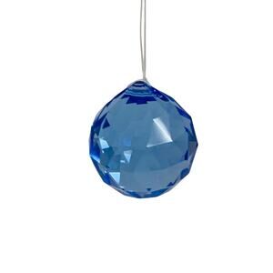 30mm Crystal Sun Catcher Prism Ornament Blue 1.2 Inch